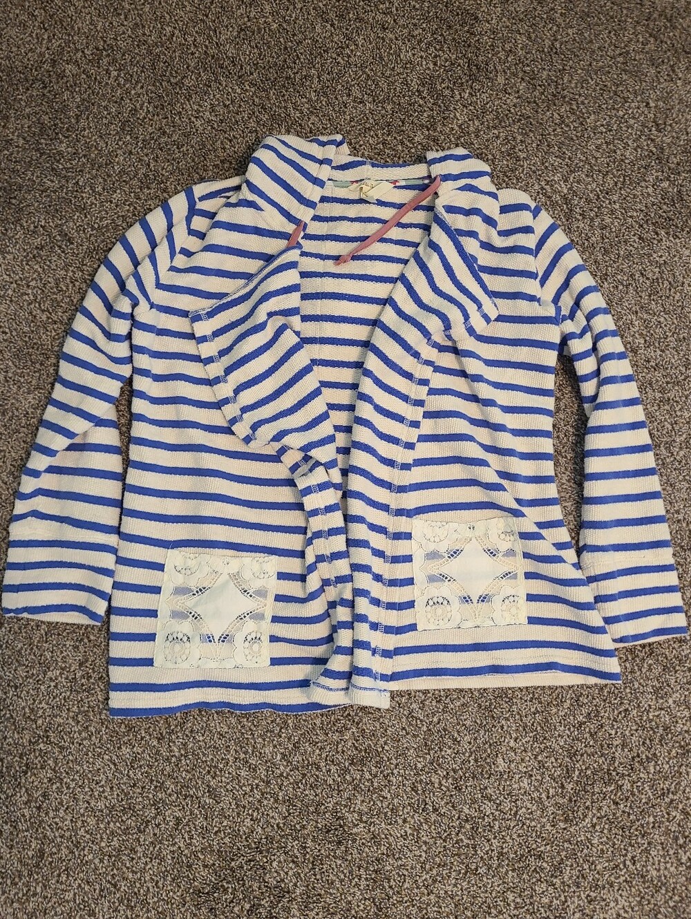 Matilda Jane Midway Hooded Wrap Cardigan Size M